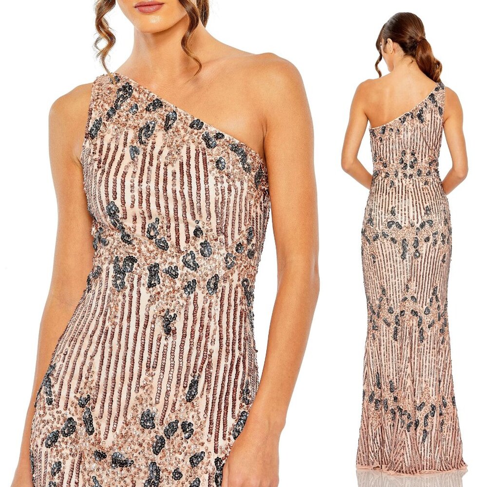 MAC DUGGAL | ONE SHOULDER EMBELLISHED GOWN #5976